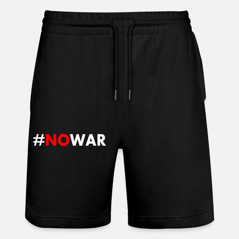 No war - Short de jogging bio TRAINER Stanley/Stella unisexe - noir
