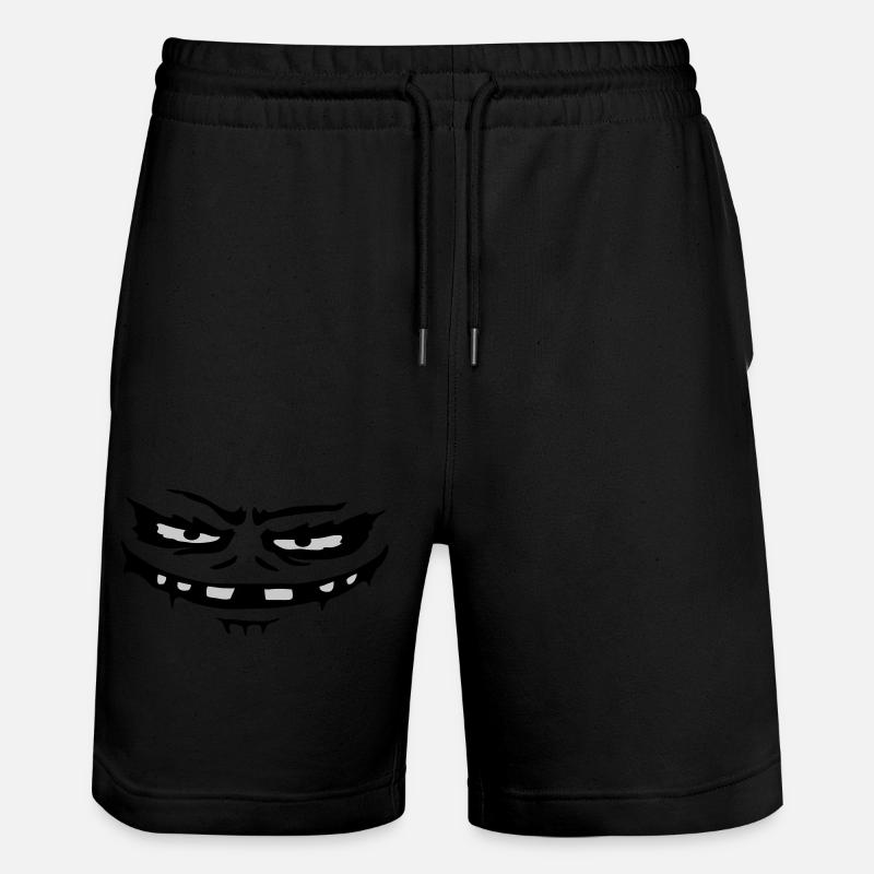 Evil Monster Face Halloween - Short de jogging bio TRAINER Stanley/Stella unisexe - noir