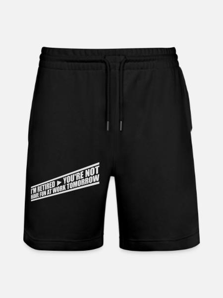have fun at work - Stanley/Stella Trainer Unisex Organic Jogging Shorts - black