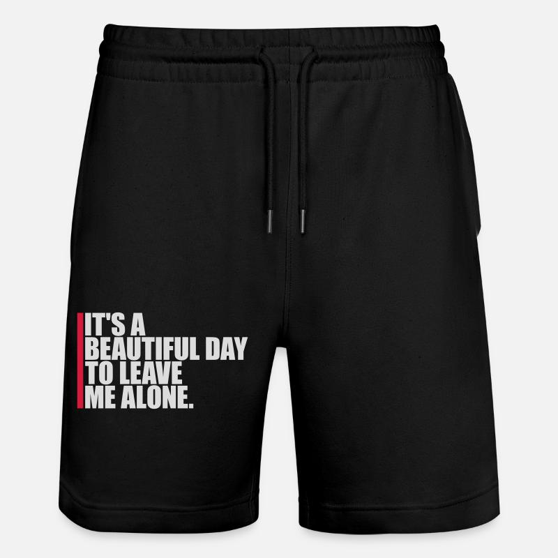 Journée Laissez-moi tranquille - Short de jogging bio TRAINER Stanley/Stella unisexe - noir