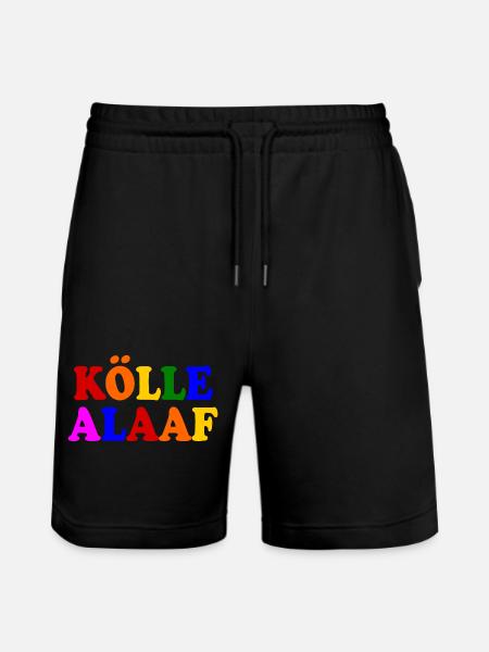 Kölle alaaf - Stanley/Stella Unisex Bio Joggingshorts Trainer - Schwarz