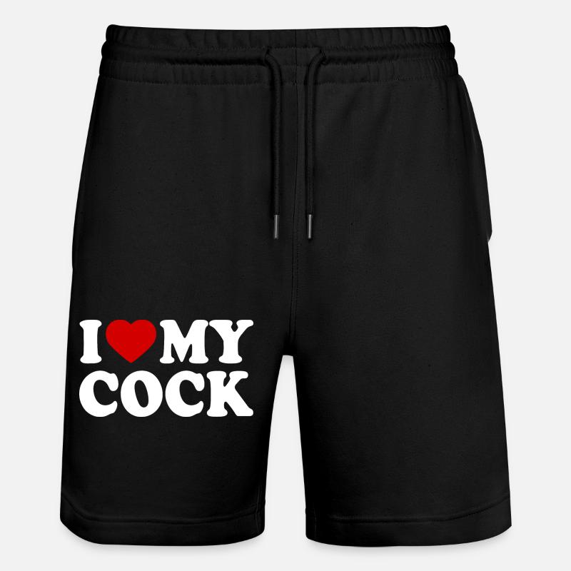 I love my cock - Short de jogging bio TRAINER Stanley/Stella unisexe - noir