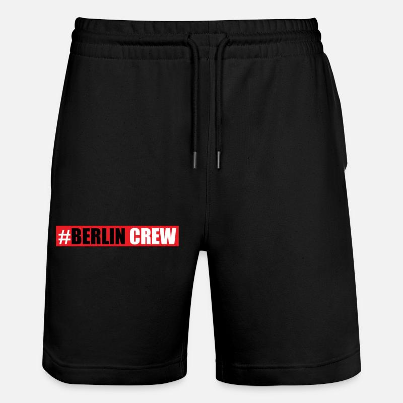 Berlin Crew - Stanley/Stella Trainer Unisex Organic Jogging Shorts - black