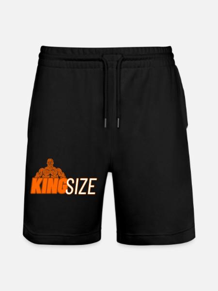 KingSize - Stanley/Stella Unisex Bio Joggingshorts Trainer - Schwarz
