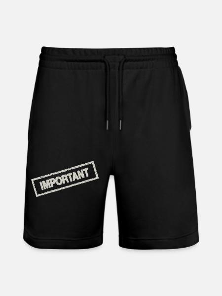 important - Short de jogging bio TRAINER Stanley/Stella unisexe - noir