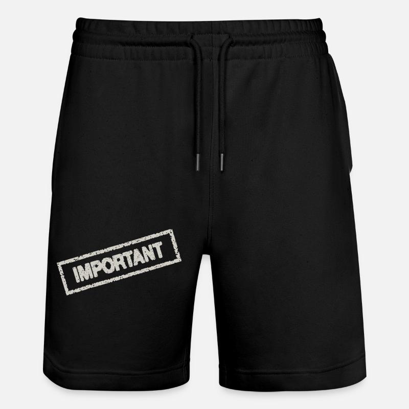 important - Short de jogging bio TRAINER Stanley/Stella unisexe - noir
