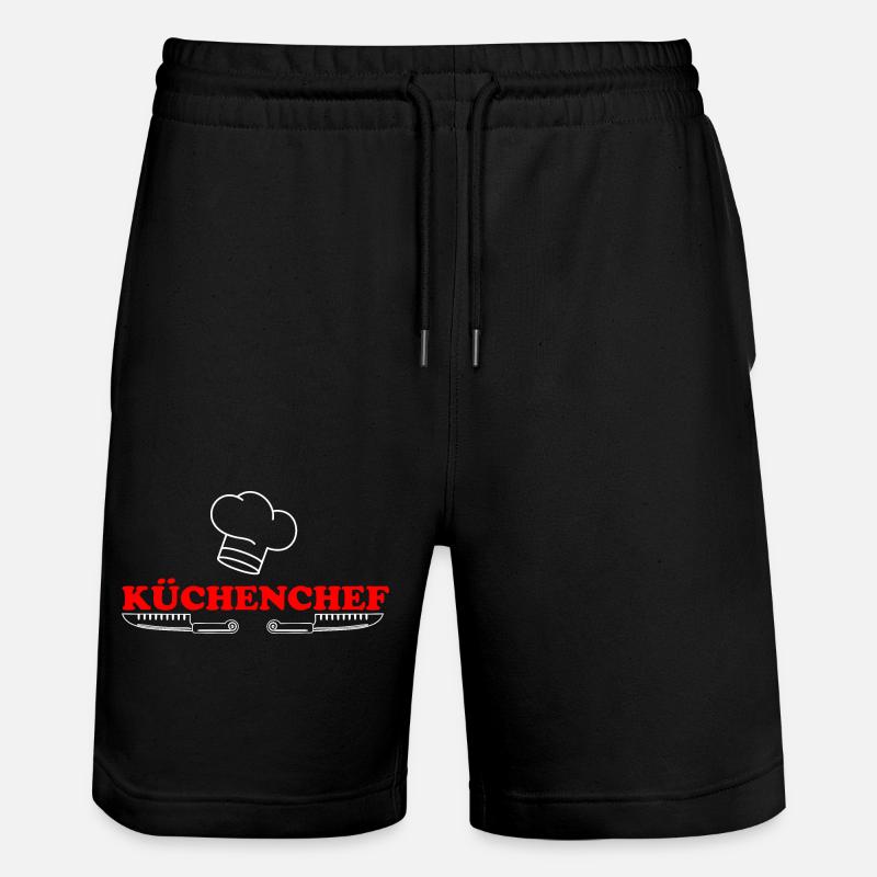 Küchenchef - Stanley/Stella Unisex Bio Joggingshorts Trainer  - Schwarz