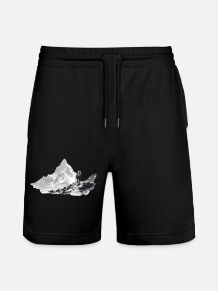 View of the inaccessible - Stanley/Stella Trainer Unisex Organic Jogging Shorts - black