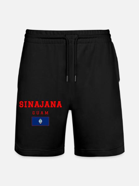 Sinajana Guam - Stanley/Stella Trainer Unisex Organic Jogging Shorts - black