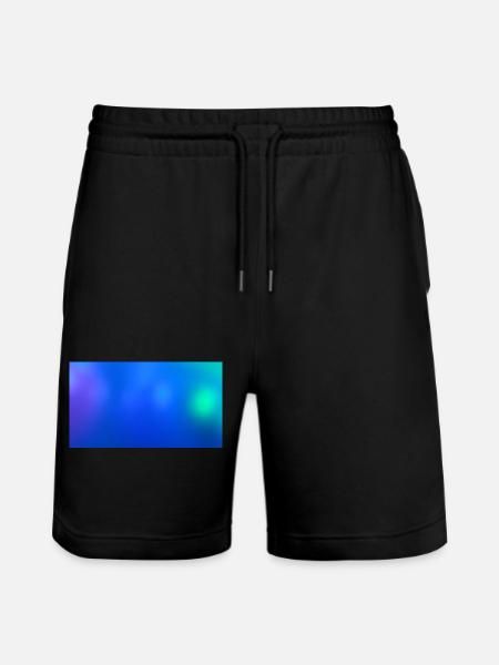 Blue Lights 73 - Stanley/Stella Trainer Unisex Organic Jogging Shorts - black