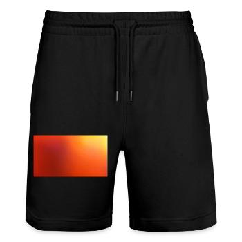 Édition dorée - Short de jogging bio TRAINER Stanley/Stella unisexe - noir - Devant - Nik (191cm) & Marisol (170cm)