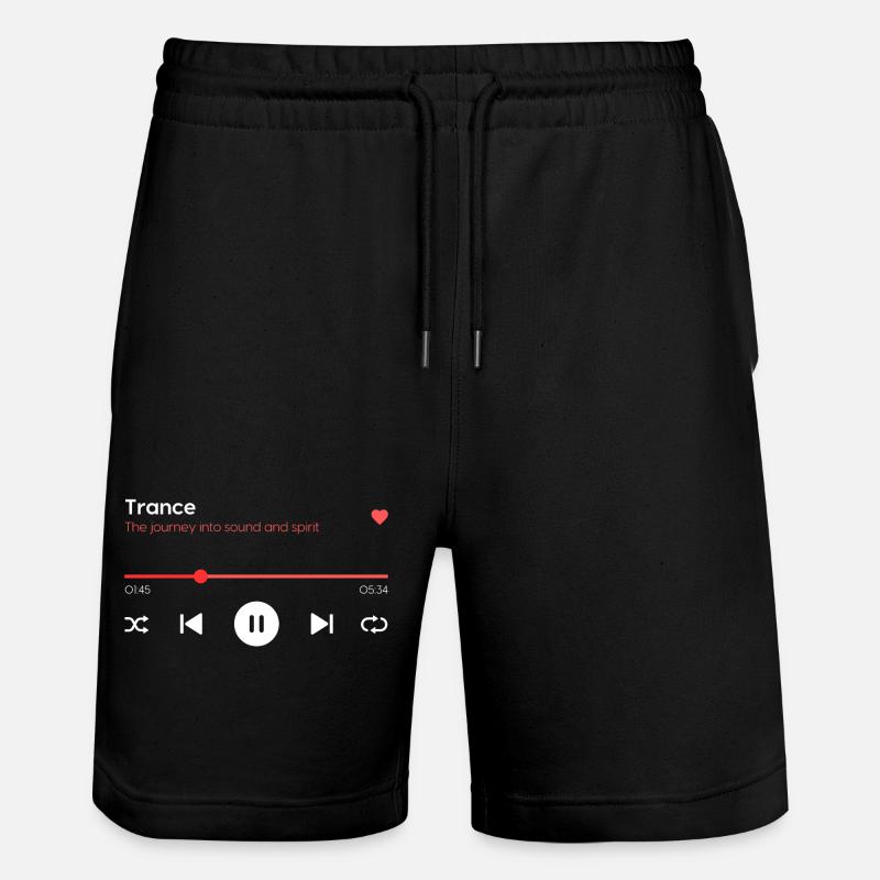 Trance - Stanley/Stella Unisex Bio Joggingshorts Trainer - Schwarz