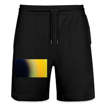 Black Sun 112 - Stanley/Stella Trainer Unisex Organic Jogging Shorts - black - Front - Nik (191cm) & Marisol (170cm)