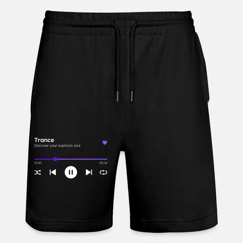 Trance - Stanley/Stella Unisex Bio Joggingshorts Trainer  - Schwarz