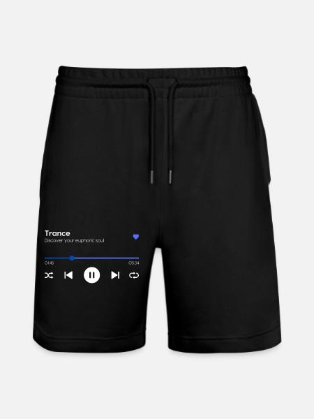 Trance - Stanley/Stella Trainer Unisex Organic Jogging Shorts - black