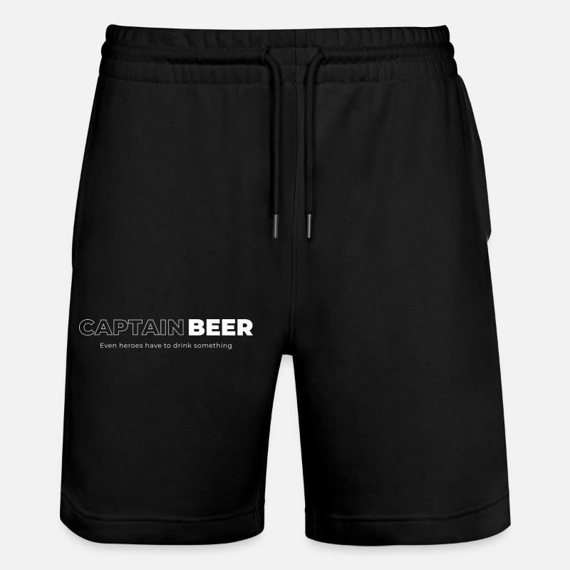 Captain Beer - Stanley/Stella Unisex Bio Joggingshorts Trainer  - Schwarz