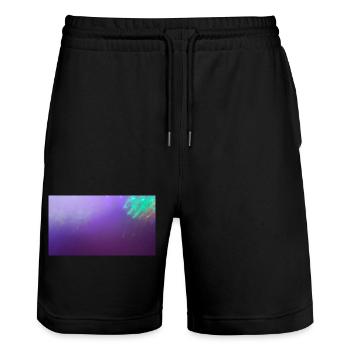 Boule Néon 351 - Short de jogging bio TRAINER Stanley/Stella unisexe - noir - Devant - Nik (191cm) & Marisol (170cm)