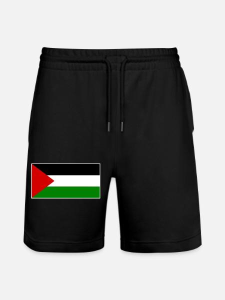 palestina - Stanley/Stella Trainer Unisex Organic Jogging Shorts - black
