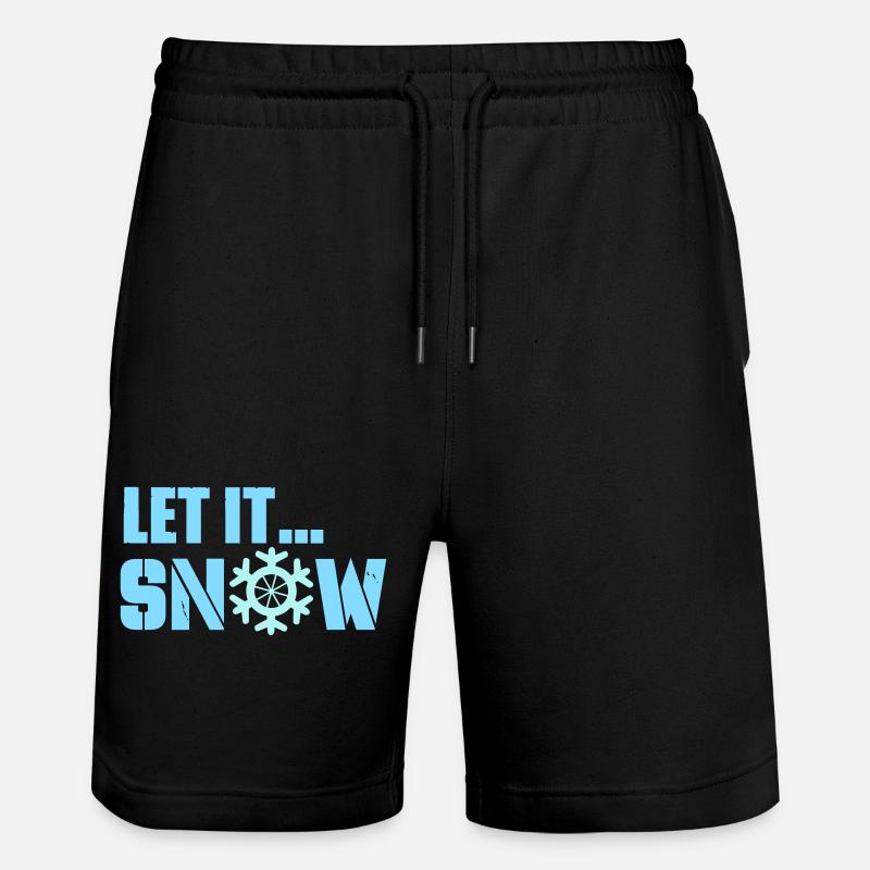 let it snow - Stanley/Stella Unisex Bio Joggingshorts Trainer  - Schwarz
