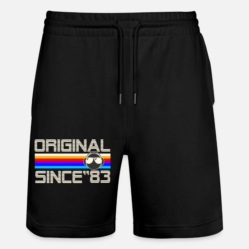 Since 83 - Short de jogging bio TRAINER Stanley/Stella unisexe - noir