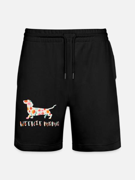 Weenie Mama teckel Floral - Short de jogging bio TRAINER Stanley/Stella unisexe - noir