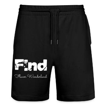 New Horizons Food Enchantment Kitchen Sorcery Cool - Stanley/Stella Trainer Unisex Organic Jogging Shorts - black - Front - Nik (191cm) & Marisol (170cm)