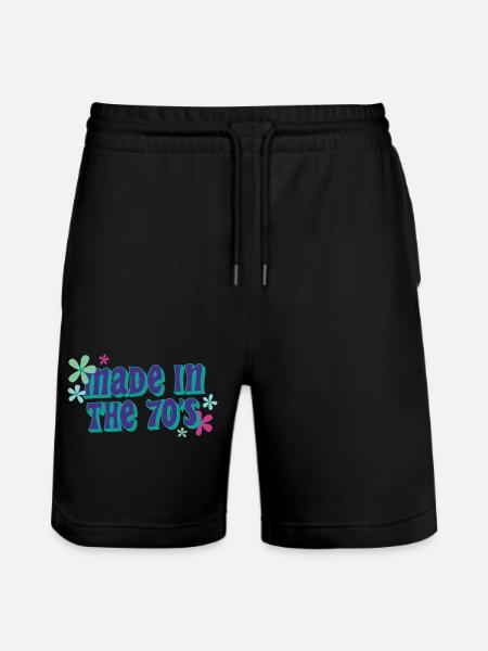 made in 70 s - Stanley/Stella Unisex Bio Joggingshorts Trainer - Schwarz
