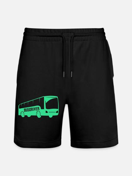 Bus Bus Driving 1 - Stanley/Stella Trainer Unisex Organic Jogging Shorts - black