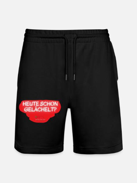 Have you smiled today? - Stanley/Stella Trainer Unisex Organic Jogging Shorts - black