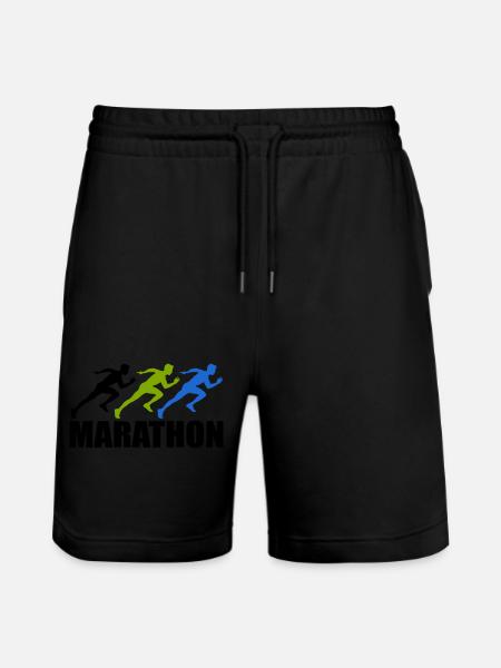 marathon - Stanley/Stella Trainer Unisex Organic Jogging Shorts - black