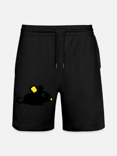 Cute Mouse - Stanley/Stella Trainer Unisex Organic Jogging Shorts - black