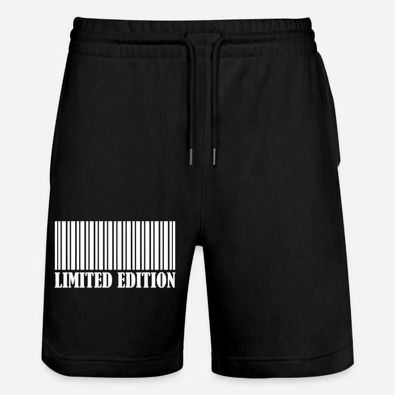 Barcode Limited Edition - Stanley/Stella Trainer Unisex Organic Jogging Shorts - black