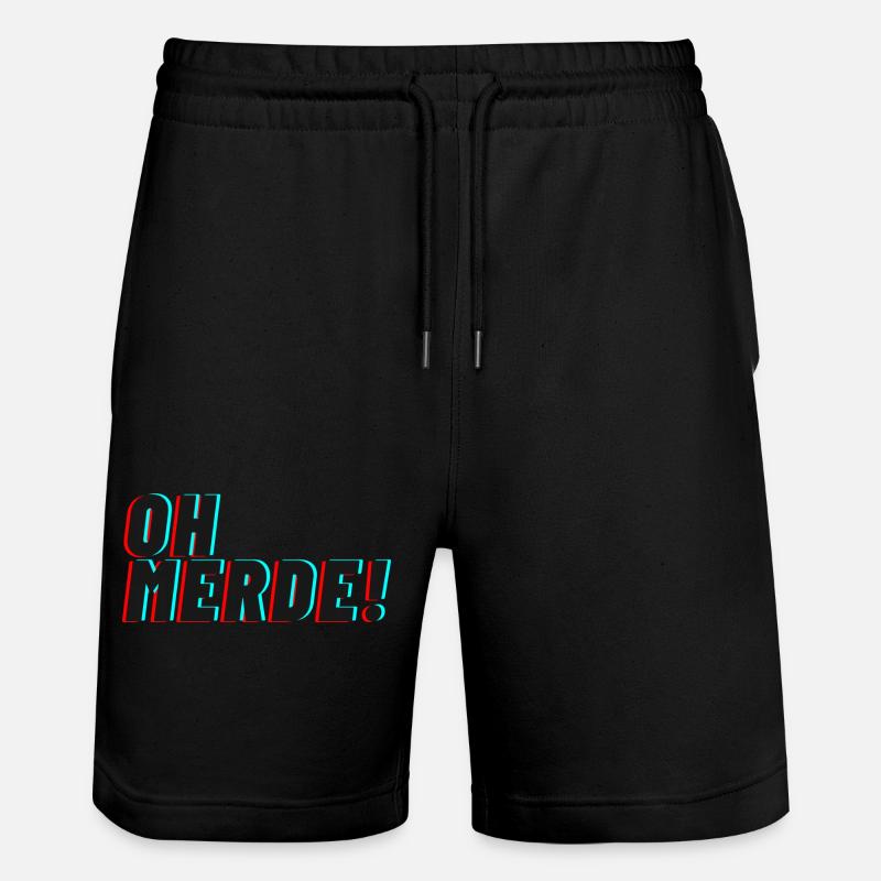 oh merde! - Stanley/Stella Unisex Bio Joggingshorts Trainer  - Schwarz