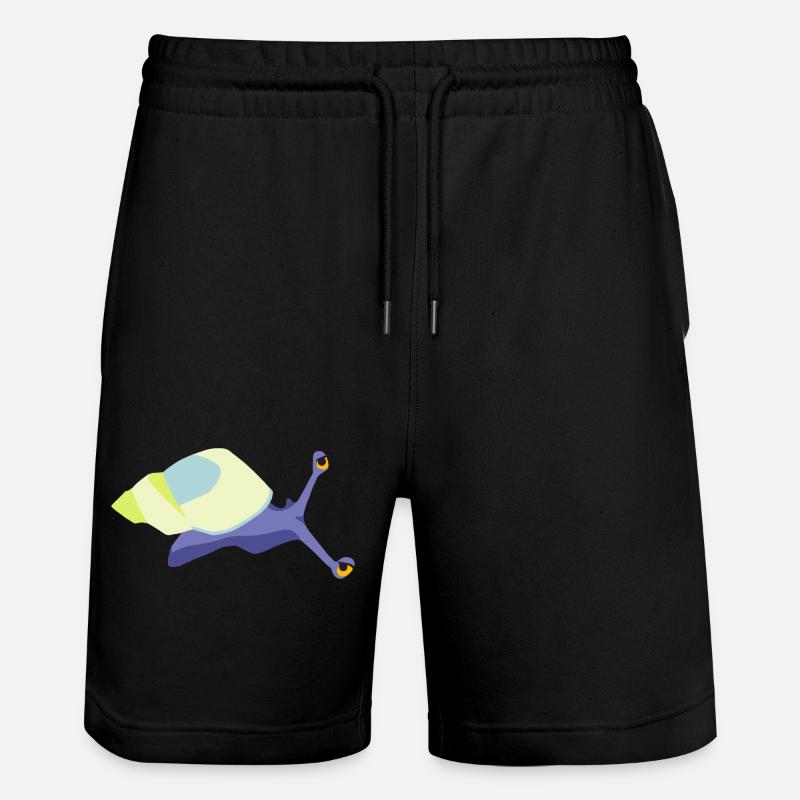 Schneckenviolett - Stanley/Stella Unisex Bio Joggingshorts Trainer  - Schwarz
