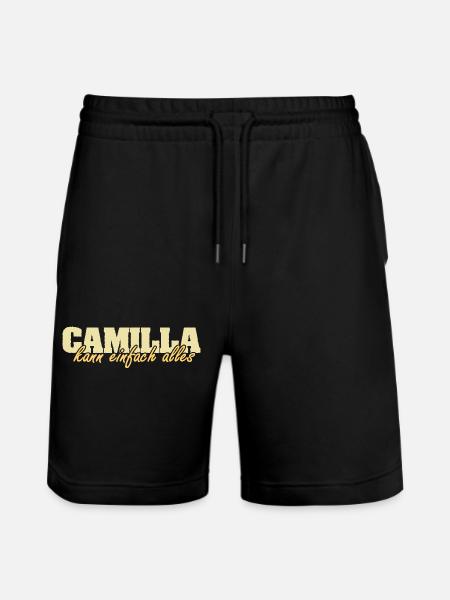 Ms. Camilla - Stanley/Stella Trainer Unisex Organic Jogging Shorts - black