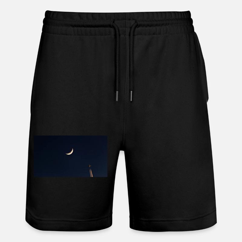 la lune et l'avion - Short de jogging bio TRAINER Stanley/Stella unisexe - noir