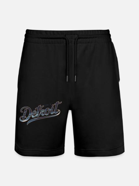 WELCOME TO DETROIT - Stanley/Stella Trainer Unisex Organic Jogging Shorts - black