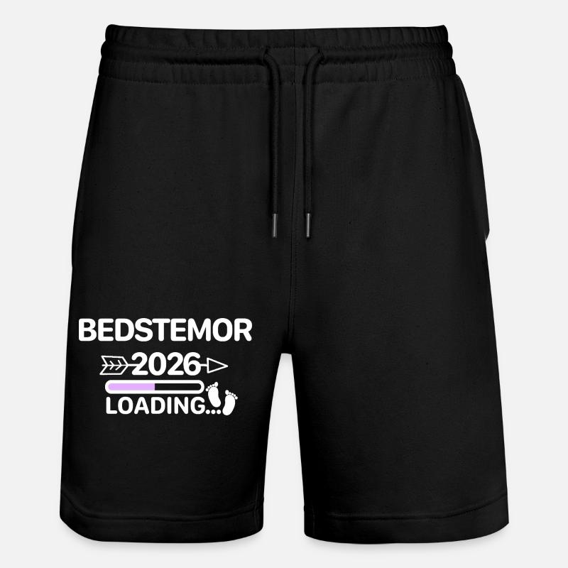 Bedstemor 2026 Danish - Stanley/Stella Trainer Unisex Organic Jogging Shorts - black