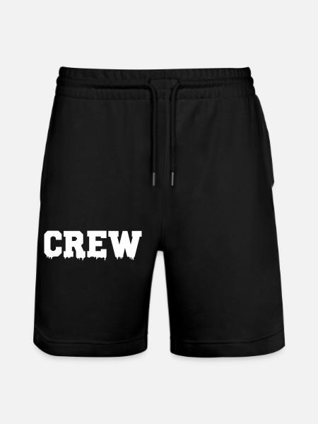 crew - Stanley/Stella Trainer Unisex Organic Jogging Shorts - black