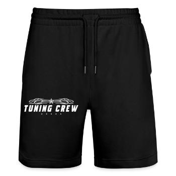 Tuning Crew Car - Short de jogging bio TRAINER Stanley/Stella unisexe - noir - Devant - Nik (191cm) & Marisol (170cm)