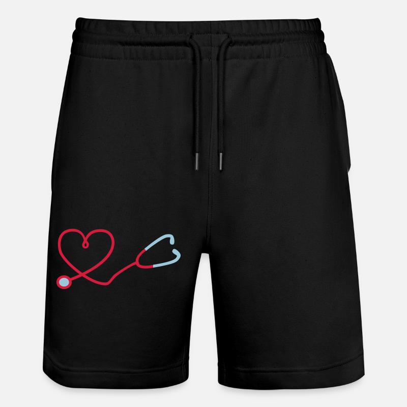 2541614 132910789 Stethoskop - Stanley/Stella Unisex Bio Joggingshorts Trainer  - Schwarz