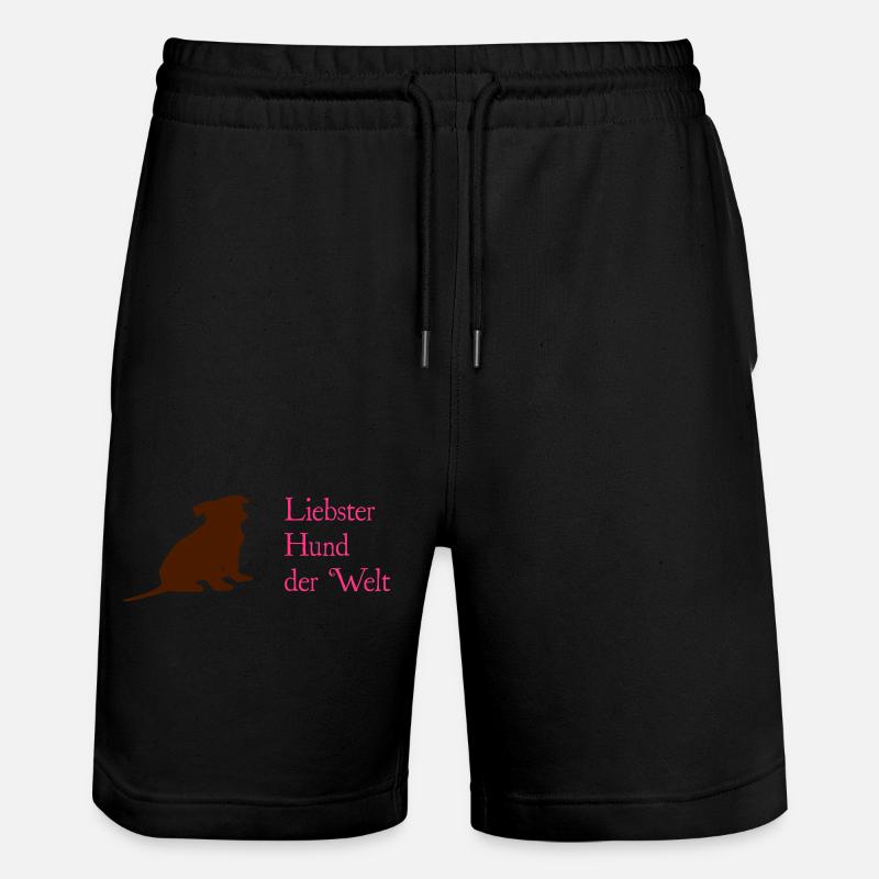chien - Short de jogging bio TRAINER Stanley/Stella unisexe - noir
