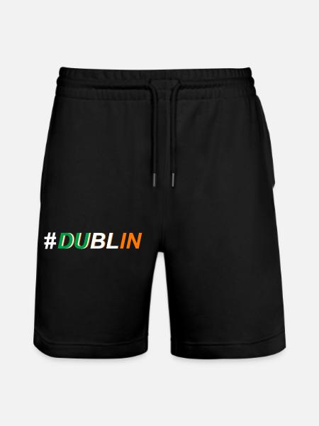 Trèfle d'île de Dublin Irlande - Short de jogging bio TRAINER Stanley/Stella unisexe - noir