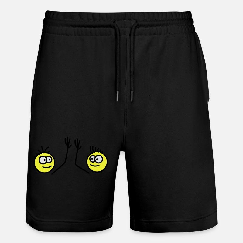Bros - Stanley/Stella Unisex Bio Joggingshorts Trainer  - Schwarz