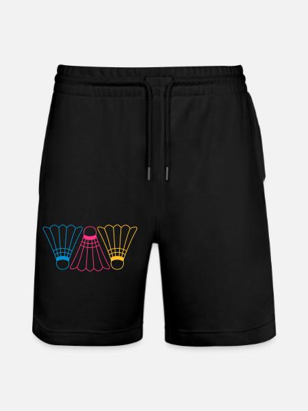 3 Badmintons - Stanley/Stella Trainer Unisex Organic Jogging Shorts - black