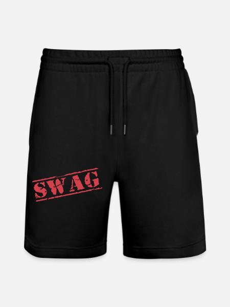 stamp swag - Stanley/Stella Trainer Unisex Organic Jogging Shorts - black