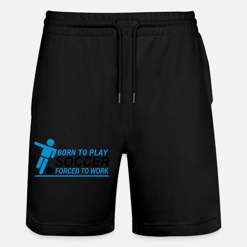 Fußball - Stanley/Stella Unisex Bio Joggingshorts Trainer  - Schwarz