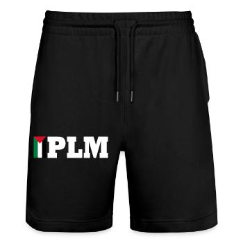 Plm - Stanley/Stella Unisex Bio Joggingshorts Trainer  - Schwarz - Vorne - Nik (191cm) & Marisol (170cm)
