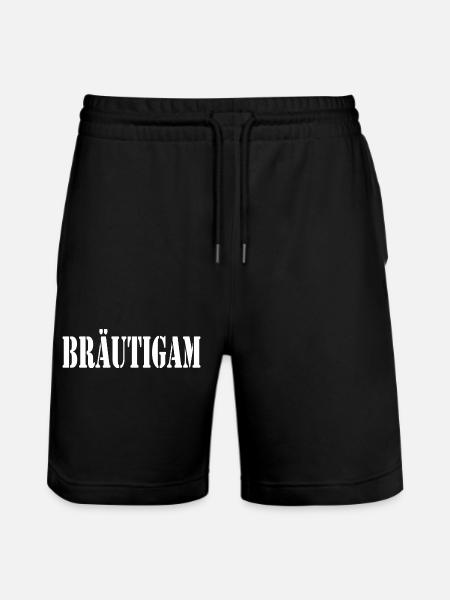 Bräutigam - Stanley/Stella Unisex Bio Joggingshorts Trainer  - Schwarz