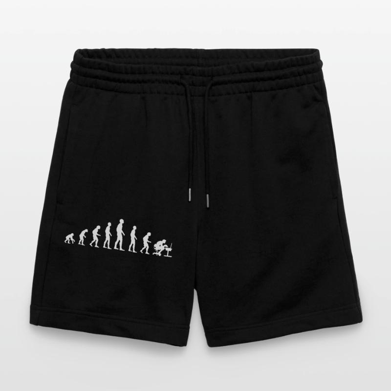 Human Evolution the Computer Gamer Generation Stanley/Stella Trainer Unisex Organic Jogging Shorts